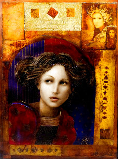 Untitled Portrait of a Woman 48x33 Huge Original Painting - Csaba Markus Untitled Portrait of a Woman 48x33 Huge Original Painting - Csaba Markus