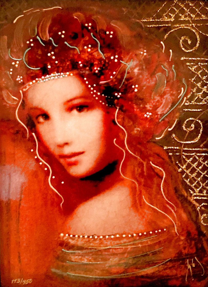 Woman of the Spring  2016 Embellished Limited Edition Print by Csaba Markus