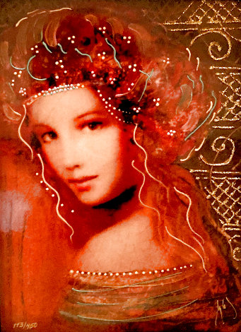 Woman of the Spring  2016 Embellished Limited Edition Print - Csaba Markus