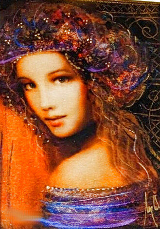 Woman of the Spring 2012 - Framed Embellished Giclee on Canvas Limited Edition Print - Csaba Markus