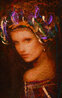 Portrait - Set of 3 2009 Framed Embellished Serigraphs Limited Edition Print by Csaba Markus - 3 Portrait - Set of 3 2009 Framed Embellished Serigraphs Limited Edition Print by Csaba Markus - 3