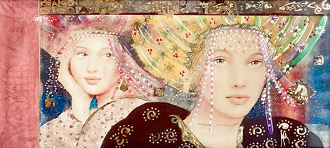 Memory of Kaarendia 2021 - Framed Embellished on Wood Limited Edition Print - Csaba Markus