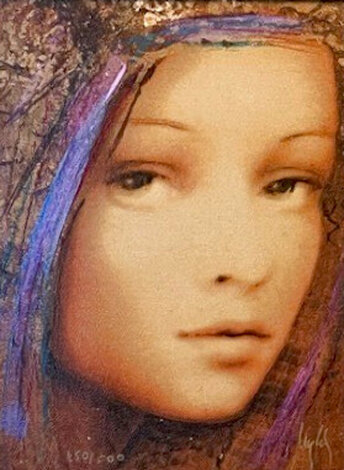 Beau Monde Suite: Beau Calypso Embellished Serigraph on Wood. Limited Edition Print - Csaba Markus
