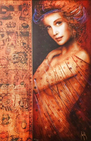 Femenita du Paris 2017 - Embellished Caldograph on Wood Limited Edition Print - Csaba Markus