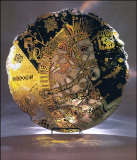 Imperial Bowl Glass and Metal Sculpture 24 in diameter Sculpture - Csaba Markus Imperial Bowl Glass and Metal Sculpture 24 in diameter Sculpture - Csaba Markus