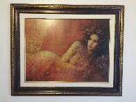 Waiting Embellished 2005 on Panel Limited Edition Print by Csaba Markus - 1