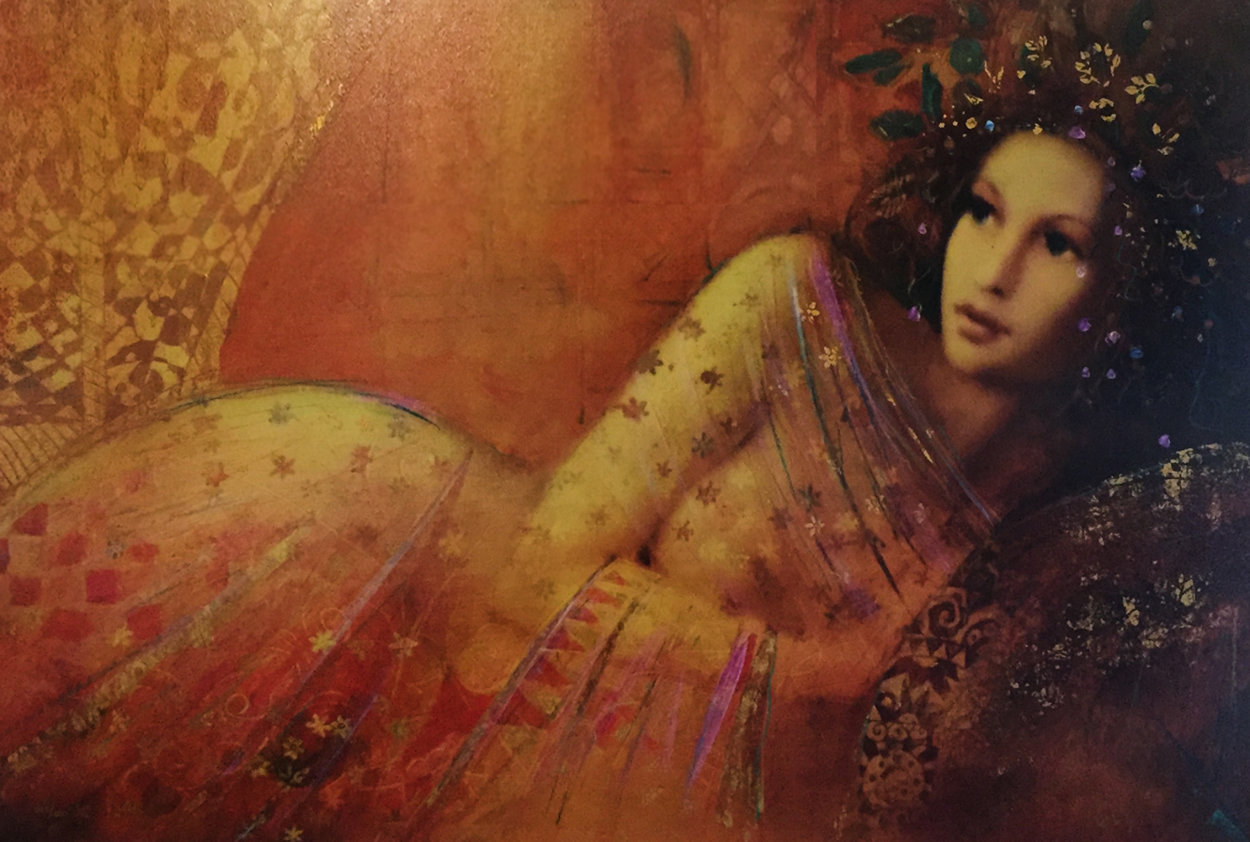 Waiting Embellished 2005 on Panel Limited Edition Print by Csaba Markus