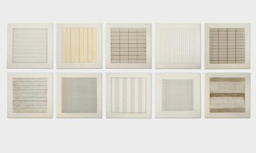 Paintings And Drawings Portfolio 1990 (Set of 10) Limited Edition Print - Agnes Bernice Martin Paintings And Drawings Portfolio 1990 (Set of 10) Limited Edition Print - Agnes Bernice Martin