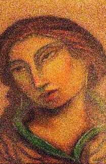 Carmelita 2005 34x25 Original Painting - Miguel Martinez Carmelita 2005 34x25 Original Painting - Miguel Martinez