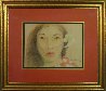 Hawaiian Girl Pastel  1984 19x22 Works on Paper (not prints) by Miguel Martinez - 1