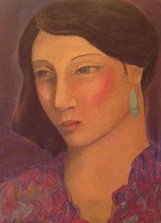 Annabella 1985 58x47 Super Huge Original Painting - Miguel Martinez Annabella 1985 58x47 Super Huge Original Painting - Miguel Martinez
