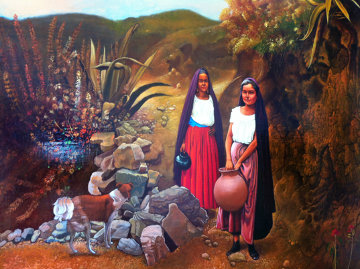 El Paisaje 31x43 Super Huge Original Painting - Esperanza Martinez El Paisaje 31x43 Super Huge Original Painting - Esperanza Martinez