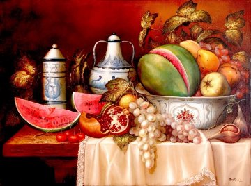 Still Life 2002 30x40 Original Painting - Hector Martinez Still Life 2002 30x40 Original Painting - Hector Martinez