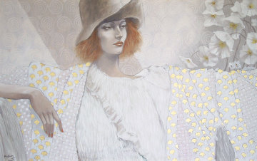 Blanche 30x48 Super Huge Original Painting - Jean-Paul Loppo Martinez Blanche 30x48 Super Huge Original Painting - Jean-Paul Loppo Martinez