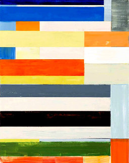 Abstract Composition 2013 37x29 Original Painting - Lloyd Martin Abstract Composition 2013 37x29 Original Painting - Lloyd Martin