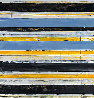 Composition in Blue, Yellow And Black 2012 21x22 Original Painting by Lloyd Martin - 0