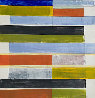 Composition in Blue, Orange, Green And Black 2013 22x22 Original Painting by Lloyd Martin - 0