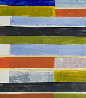 Composition in Blue, Orange, Green And Black 2013 22x22 Original Painting by Lloyd Martin - 1