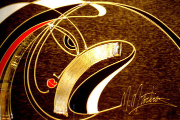 Golden Sorrow PP Embellished Limited Edition Print - Martiros Martin Manoukian Golden Sorrow PP Embellished Limited Edition Print - Martiros Martin Manoukian