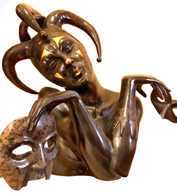 Contemplation Bronze Sculpture AP 2007 26 in Sculpture - Martiros Martin Manoukian