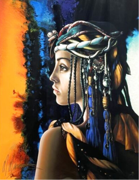 Song of the Nile 1995 Famed Limited Edition Serigraph 29x23 by