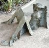 Lover Bronze Sculpture 1993 44 in - Huge Sculpture by Mary Frank - 2
