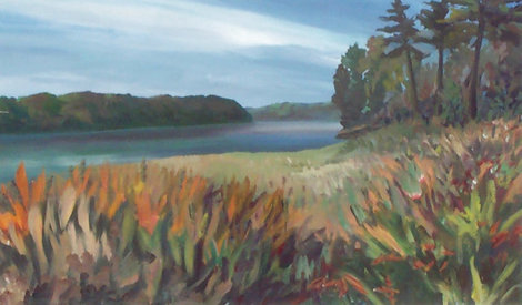 Calm Morning 1994 28x38 Huge Original Painting - Joel Masewich