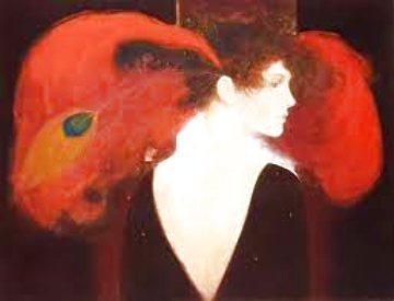 Crimson Feathers Limited Edition Print - Felix Mas Crimson Feathers Limited Edition Print - Felix Mas
