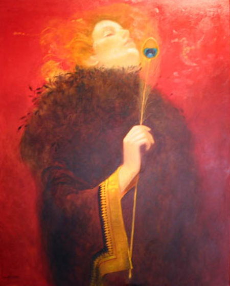 Opera Star 2003 32x25 Original Painting by Felix Mas Opera Star 2003 32x25 Original Painting by Felix Mas