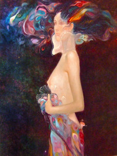 Sinfonia De Color 1980 44x39 Original Painting - Felix Mas Sinfonia De Color 1980 44x39 Original Painting - Felix Mas