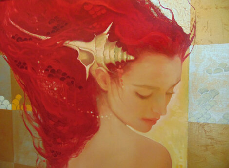 Sirena - Framed -  on Panel Limited Edition Print - Felix Mas