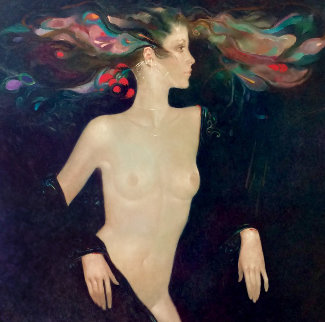 Leda 43x38 Original Painting - Felix Mas Leda 43x38 Original Painting - Felix Mas