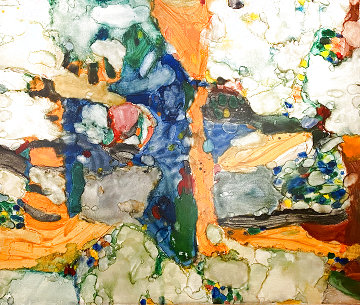 Dream Drummer 1975 70x82 Super Huge Original Painting - Alden Mason Dream Drummer 1975 70x82 Super Huge Original Painting - Alden Mason