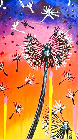 Where the Wind Takes Me 2023 - 33x17 Mixed Media on Metal Original Painting - Christian Masot