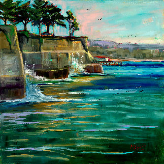 Opal Cliffs 2019 18x18 Original Painting - Marie Massey Opal Cliffs 2019 18x18 Original Painting - Marie Massey
