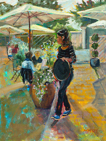 Waitress 2019 24x18 Original Painting - Marie Massey