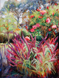 Rambling Rose 2005 40x30 Super Huge Original Painting - Marie Massey Rambling Rose 2005 40x30 Super Huge Original Painting - Marie Massey