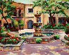 Summer Courtyard 2010 24x30 - Mexico Original Painting by Marie Massey - 0