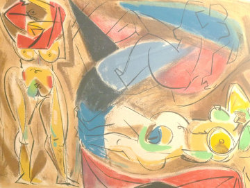 Figure Rouge Limited Edition Print - Andre Masson Figure Rouge Limited Edition Print - Andre Masson