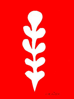Palme Blanche Sur Fond Rouge 1970 Limited Edition Print - Henri Matisse Palme Blanche Sur Fond Rouge 1970 Limited Edition Print - Henri Matisse