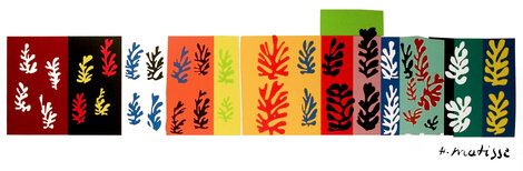 Les Velours 1947 - Huge - Mourlot - 23x58 Limited Edition Print - Henri Matisse