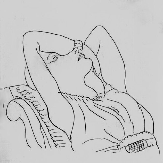 Modele Sur Canape 1960 Limited Edition Print by Henri Matisse