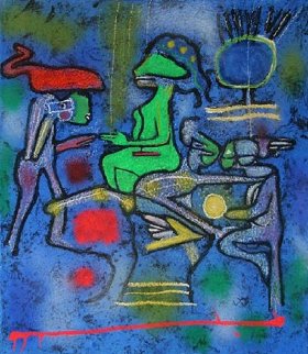 La Source De Calm 2002 Limited Edition Print - Roberto Sebastian Matta La Source De Calm 2002 Limited Edition Print - Roberto Sebastian Matta