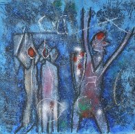 L'oeuf Du Verbe Voir, Penser L'invisible, Etoile Des Jardins, Triptych 3 (etchings) 1995 Limited Edition Print by Roberto Sebastian Matta - 0 L'oeuf Du Verbe Voir, Penser L'invisible, Etoile Des Jardins, Triptych 3 (etchings) 1995 Limited Edition Print by Roberto Sebastian Matta - 0