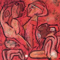 L'oeuf Du Verbe Voir, Penser L'invisible, Etoile Des Jardins, Triptych 3 (etchings) 1995 Limited Edition Print by Roberto Sebastian Matta - 2 L'oeuf Du Verbe Voir, Penser L'invisible, Etoile Des Jardins, Triptych 3 (etchings) 1995 Limited Edition Print by Roberto Sebastian Matta - 2