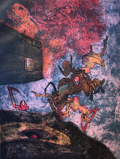 Hom\'mere Chaosmos Ancien Victorieux Je Te Morphose 1975 Limited Edition Print - Roberto Sebastian Matta Hom\'mere Chaosmos Ancien Victorieux Je Te Morphose 1975 Limited Edition Print - Roberto Sebastian Matta