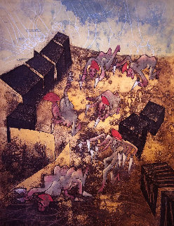 Hom\'mere Chaosmos - Plate 7 1975 Limited Edition Print - Roberto Sebastian Matta Hom\'mere Chaosmos - Plate 7 1975 Limited Edition Print - Roberto Sebastian Matta