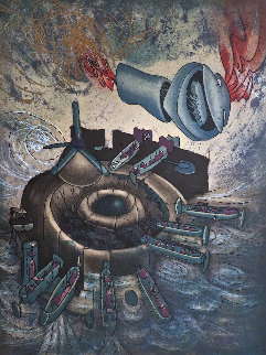 Hom'mere Chaosmos - Chaosmos 1975 Limited Edition Print - Roberto Sebastian Matta Hom'mere Chaosmos - Chaosmos 1975 Limited Edition Print - Roberto Sebastian Matta