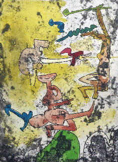 Centre Noeds - Plate II 1974 Limited Edition Print - Roberto Sebastian Matta Centre Noeds - Plate II 1974 Limited Edition Print - Roberto Sebastian Matta