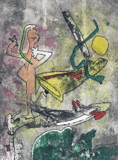 Centre Noeds - Plate III 1974 Limited Edition Print - Roberto Sebastian Matta Centre Noeds - Plate III 1974 Limited Edition Print - Roberto Sebastian Matta